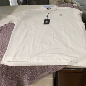 FJ White collared button down shirt